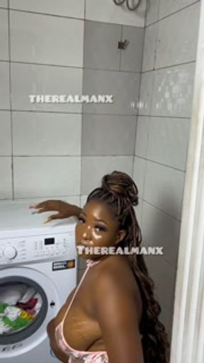 Fucked The Bitch whiles Doing Lundry