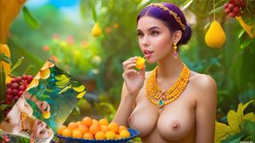 Beautiful Big Breasted Nude Elf Girl with Ackee