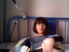 Skinny Asian Crossdresser Poses