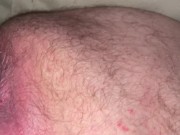 Showing my little hairy soft cock and farting asshole