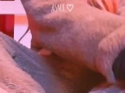 Cringe random video massaging my feet with cream while I sing relax ASMR blog