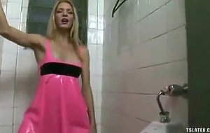 Shemale takes a break from the club to enjoy some ...