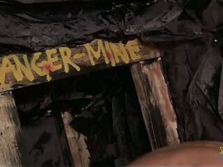 With no strength left the miner lays down on the ground drenched in sweat. A golden-haired mother i'd like to fuck fairy pops up and luckily for him her huge tits and thirsty vagina are begging to get filled by his meat.