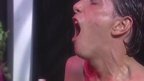 Hot Brunette Gets Eaten Out on the Bar