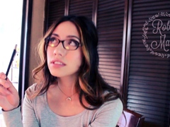 Kinky moist taco brunette anal toy play during masturbating