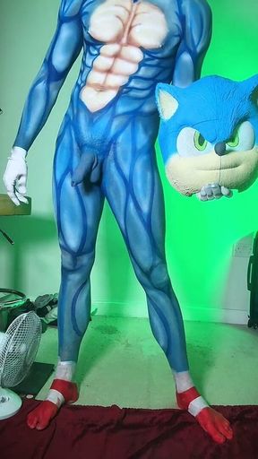 Sonic Fucks Himself with a Dildo