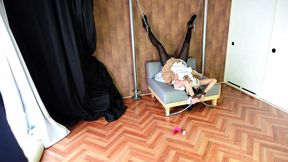 Bound to please, this young maid gets ravaged upside down.