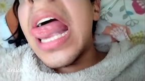 Tongue out of my mouth