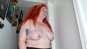 *1280x480* Topless Redhead locked out of Dorm Room! ENF MP4