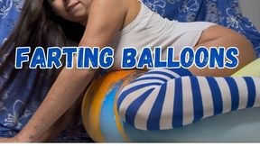Balloon farting + big balloon