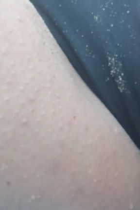 Secret pissing at the beach