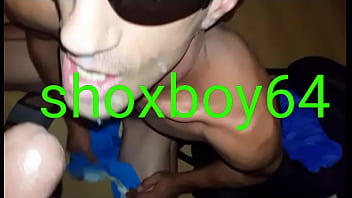 shoxboy eats cum