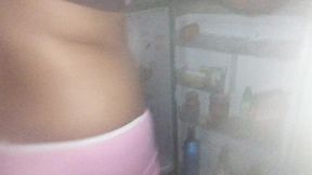 Father in Law's Gigantic Dick Hangs Out Under His Sarom for Step Daughter