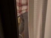 Husband watching hotwife with bull at the beach house