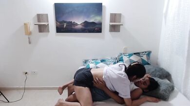 passionate lesbian kiss of a couple