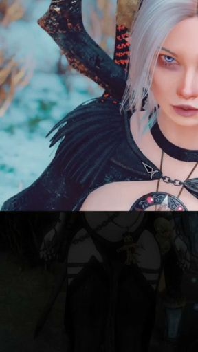 Skyrim B and L mod - Walking down the road and meeting a hot Elf   Clip 1