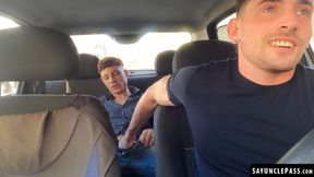 Ayun XXX gives his hot driver Matt Vi a deep and hard cock ride