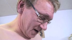 A naughty college girl is called back by the principal