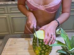 Cute curly brunette solo webcam masturbation