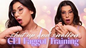 CEI Faggot Training: Shut Up And Swallow