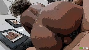 pov com negra quente carioca