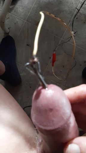 John nobles, electro therapy on my cock feels so nice.