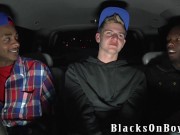 Sam Tyson Handles Two Black Cocks