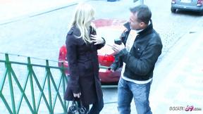 ”Cute College Girl Pickup & Rough Fuck At Public Hallway”