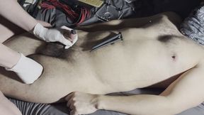 SadisticGiggles the REAL nurse providing excellent CBT care for the patient EXTREME COCK HOLE STUFFING