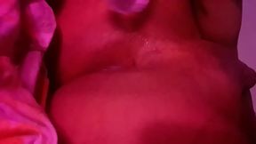 Gay Man Wiggles His Big Ass While Playing With Dildo