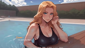 My New Girlfriend [ TABOO Hentai Game ] Ep.2 small tits STEPSIS and STEPMOM MILF are teasing me in swimsuit !