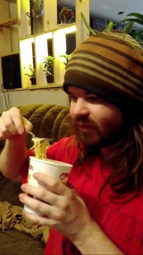 Eating Some Good Cup Ramen