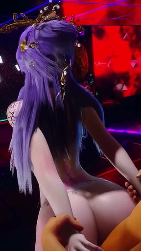 Bigboobs Waitress - 3D Animation