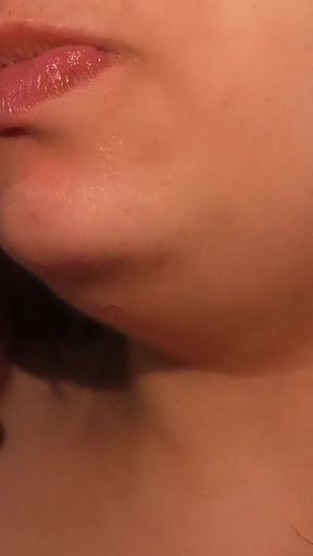 Giantess Stepsister Chewing Gum and Trap Tiny Stepbrother Humiliates and Chews Bubble Gum and Gets Trapped and Gets the Chewing