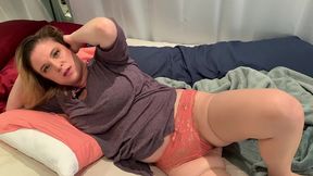 stepmom helps stepson take care of his boner before class