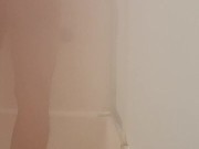 Pinoy Daddy OFW naked shower