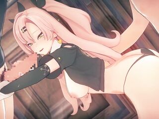 【Zenless Zone Zero Nicole Demara】group-sex 3D Hentai Animation.(Fingering,handjob,fellatio,sex)