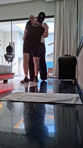 Big Boss giving punishment to his employee.mp4