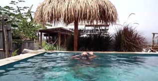 Swimming pool masturbation