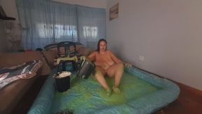 Messy Feet, Legs Spread Wide and Gunge Masturbation