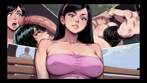 my new girlfriend [ taboo hentai game ] ep.79 my gf best friend is sexting while i m with my step sister in the changing room !