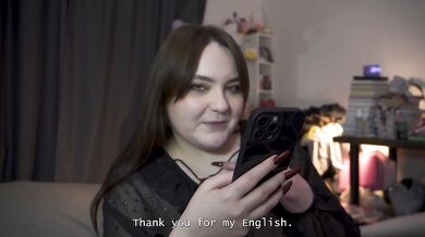 BBW Russian Mistress Pegs Him Then Shares a Cum-Filled Kiss