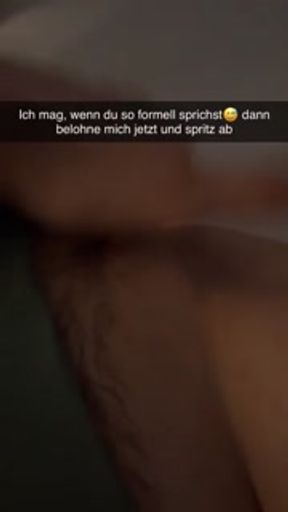 Teacher wants to cheat with Guy in Classroom Snapchat German