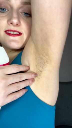 The Naughty Pet's Punishment Hairy Armpit Shaving