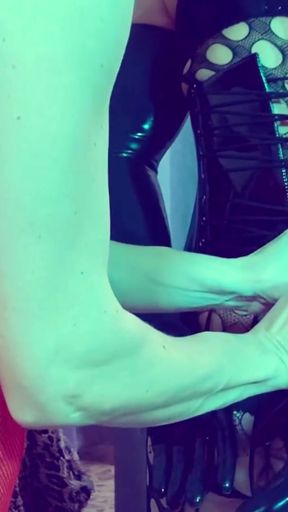 SMOKING for my SISSY girlfriend and PLUGGING her sweet ass   Clip 1