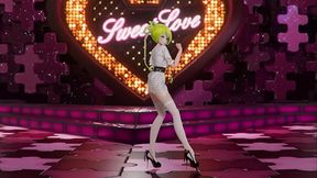 Hatsune Miku Shake It Hentai Vocaloid Undressing Dance Tatto White Socks Mmd 3D Blonde Hair (CLIP)