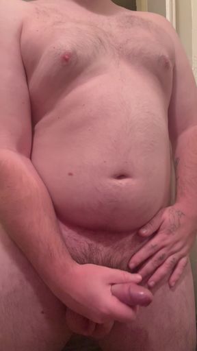 Chubby boy jerk off