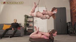 Arina and Patty - The Two-Storied Hogtie for Two Cuties (FULL HD MP4)