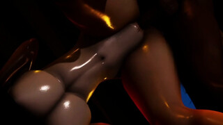 Good-sized donk light-haired is smashed rock hard in a dark alley