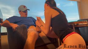 Hot Tinder Date Has A Huge White Cock